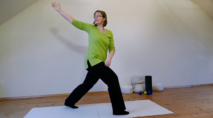 Faszientraining mit Physiotherapeutin Krankengymnastin Heilpraktikerin Claudia Rösner Greven privat Kurse Fitness